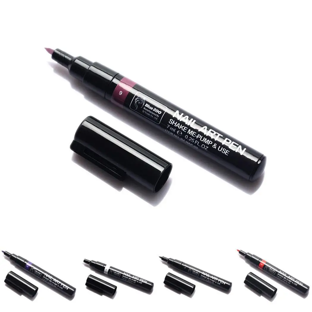 Professioinal 3D Nail Art Polish Pen Gel Painting Drawing DIY Manicure Tools | Красота и здоровье