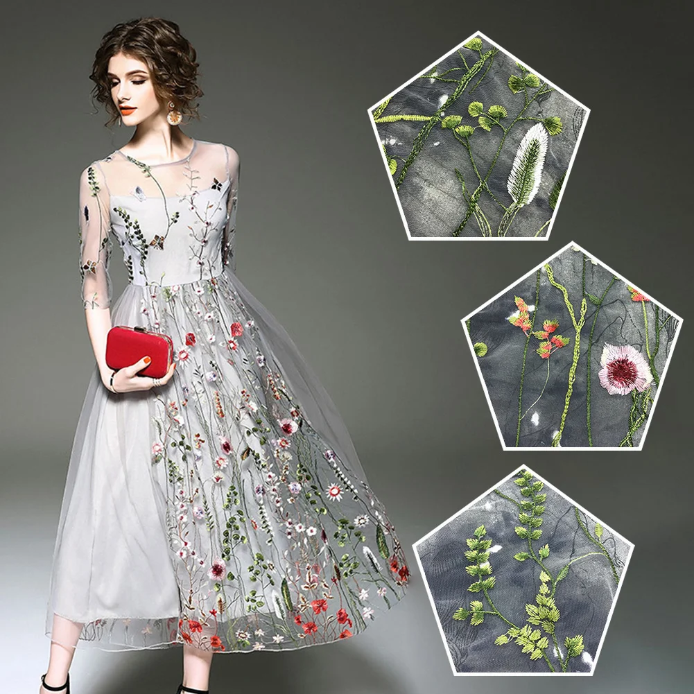 1 ярд Вышивание Вышивка изысканные свадебные мягкие свадебное платье украшения