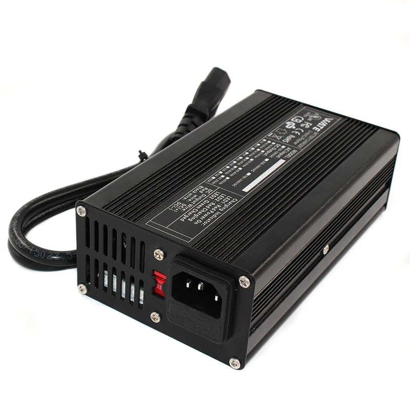 50.4V 4A Charger Li-ion for 44.4V 12S Electric Bike lithium Battery Aluminum shell With fan | Электроника
