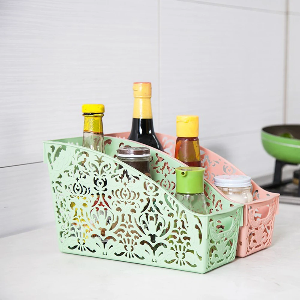 Новинка 2019 корзины и для кухни пластиковый органайзер хранения вещей в ванной