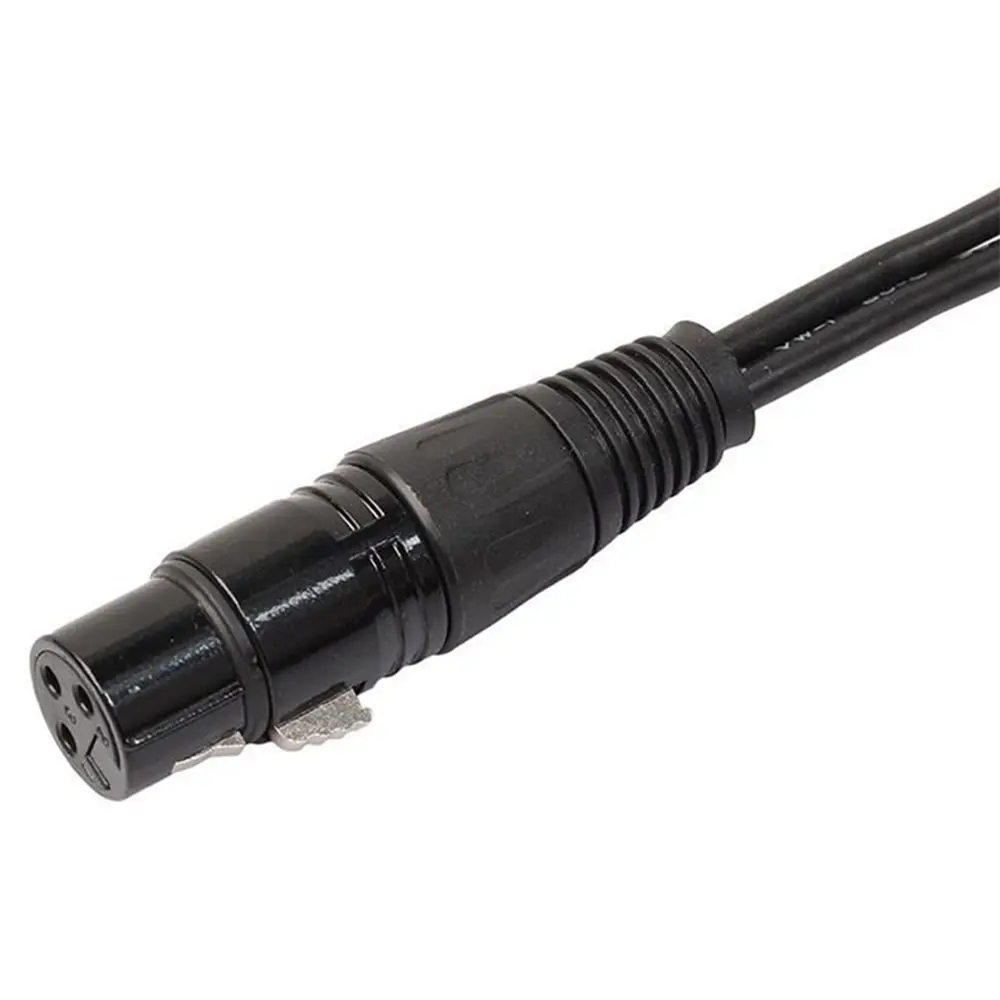 3-контактный XLR гнездовой разъем для двойной 2 Штекерный Y сплиттер кабель адаптер