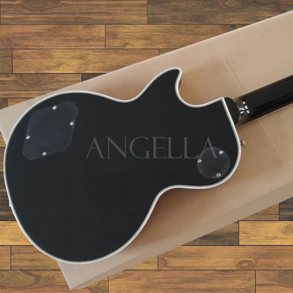 Одежда высшего качества Gib lesp custom gloss black электрогитара с nickelage Аппаратные