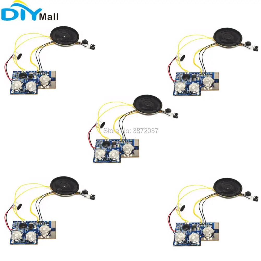 

5pcs/lot YSJ-R3 20s Voice Sound Recording Module Talking Music Audio Record Board