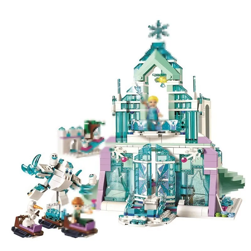 Bela 10664 731pcs Elsa Magical Ice Castle building blocks Bricks toys for children suitable Girl Friends Princess | Игрушки и хобби