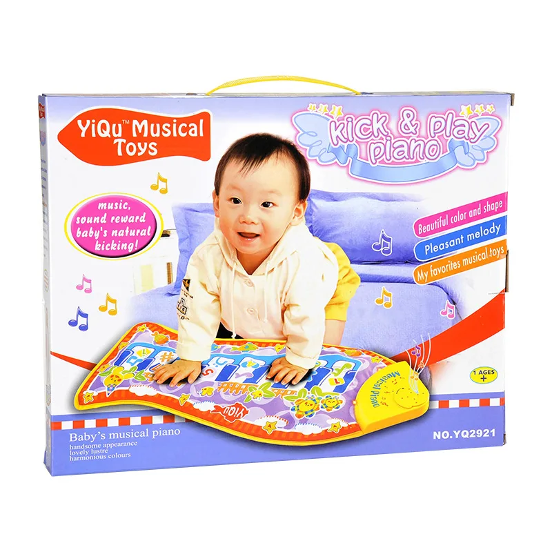 T Children's Multifunctional Music Game Rugs Baby Fish Finger Touch Electronic Piano Carpet Playmat Animal Dropshipping | Дом и сад