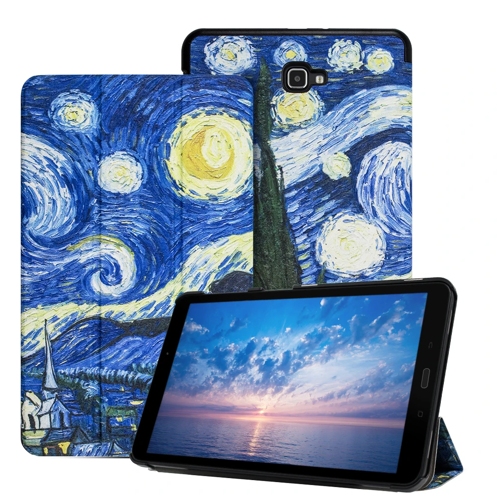 Чехол для samsung Galaxy Tab 10 1 Ultra Slim кожа PU Стенд Смарт делам Обложка дюймов Tablet T580