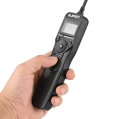 SUPON Replacement RM-VPR1 LCD Timer Shutter Release Cord Compatible for Sony Alpha A7 A7S A7R A3000 A7M2 A7R2 A7II A7III A7RIII |