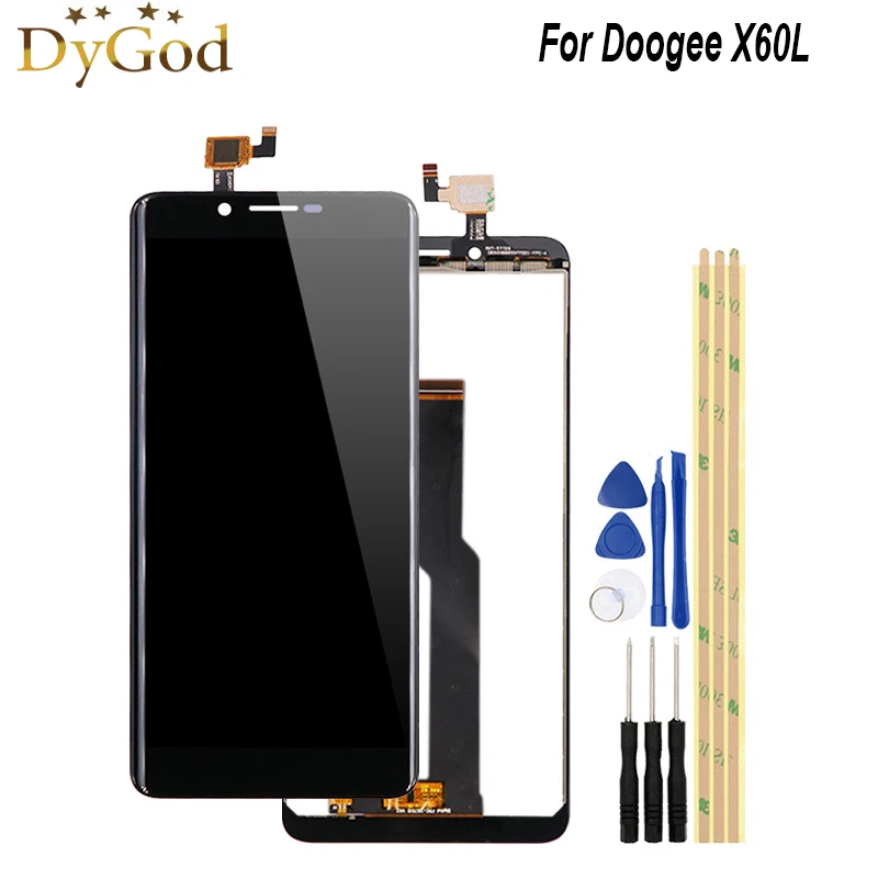 Дигитайзер в сборе для Doogee X60L ЖК дисплей и сенсорный экран 5 дюйма замена Для с