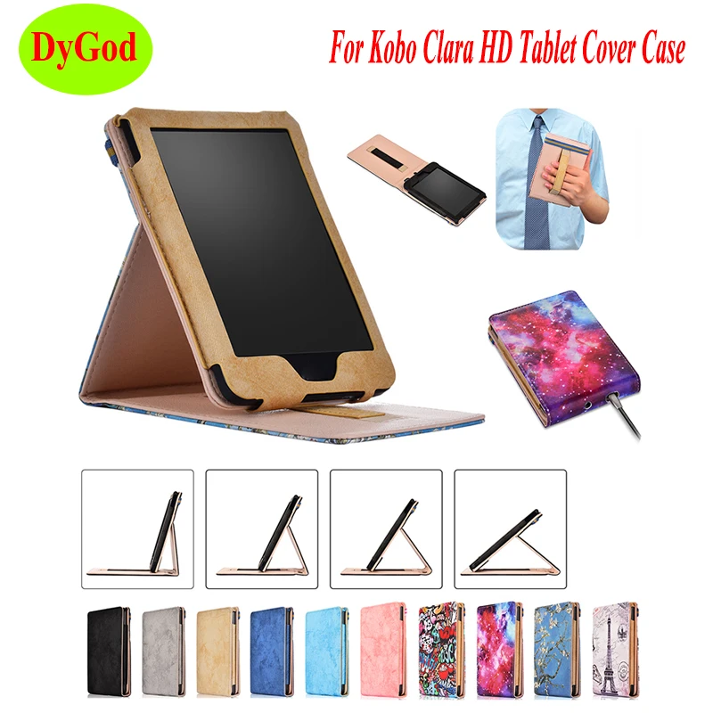 Кожаный чехол DyGod для KoBo Clara Clear HD 6 дюймов eReader Защитный Kobo с функцией