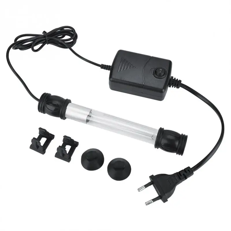 Аквариумный светильник стерилизатор водонепроницаемый УФ лампа для водорослей