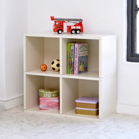 Способ основы экологичный 4 Cubby Bookcase белый инструмент бесплатная сборка