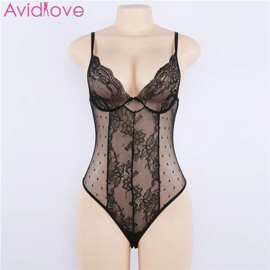 Женское нижнее белье Avidlove lWomen эротическое с ажурной сеткой кроше Популярные