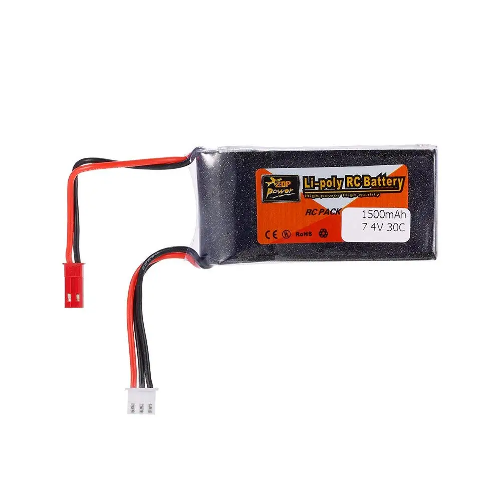 ZOP POWER Lipo батарея для 2S 7 4 V 1500mah 30C JST QAV250 H210 LS180 FPV гоночный RC Квадрокоптер