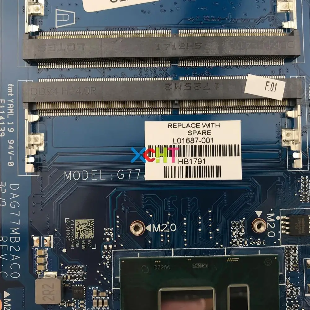 L01687 001 601 DAG77MB2AC0 w MX150/2 ГБ i7 8550U Процессор для струйного принтера HP Pavilion 15 ck серии
