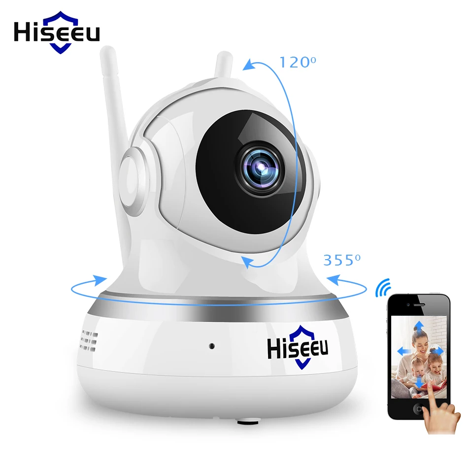 Hiseeu 1080P 2MP WiFi IP камера WIFI CCTV видеонаблюдение P2P Домашняя безопасность babyfoon TF карта