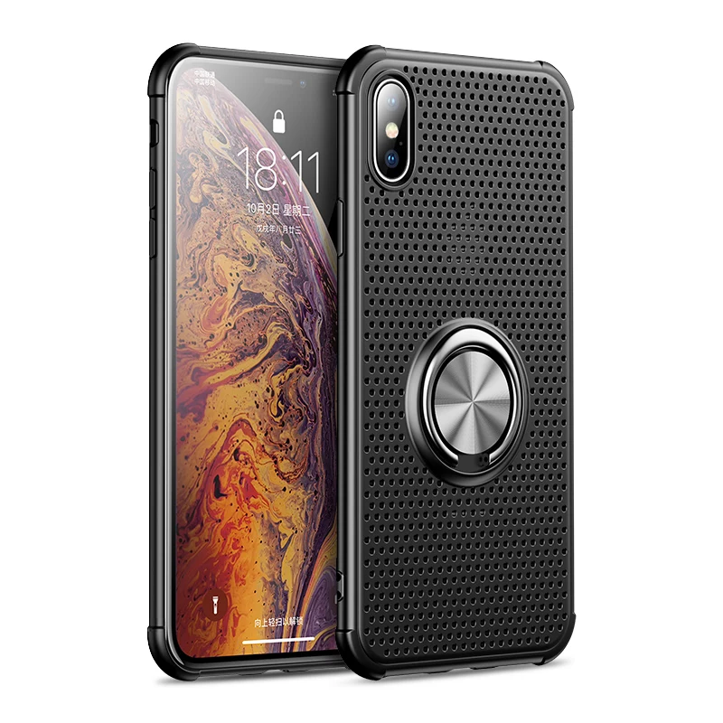 Msvii крышка с рассеиванием тепла для iPhone Xr чехол силиконовый X мягкий Xs Max Coque кольцо