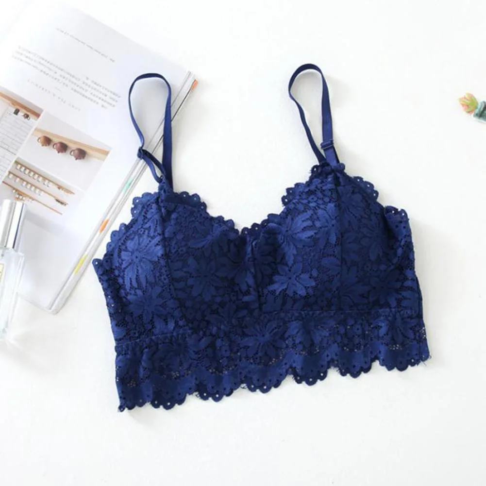 Sexy Lace Bralette Tube Tops Summer Women Bra Tank Crop Bandeau Girl V-Neck Camisole Underwear | Женская одежда
