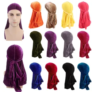 Бандана для мужчин и женщин, дышащая шапка унисекс, бархатная, с длинным хвостом