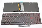 Клавиатура QWERTY с красной подсветкой для ноутбука MSI GL63 8RC GL63 8RD GL73 8RC GL73 8RD