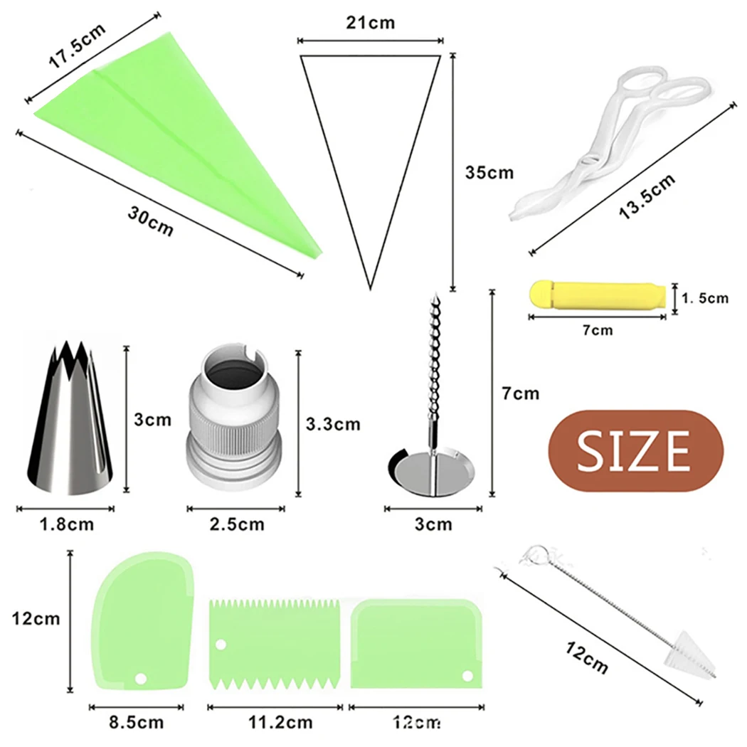 Инструмент для украшения торта 62 шт./компл. русский Обледенение труб насадки