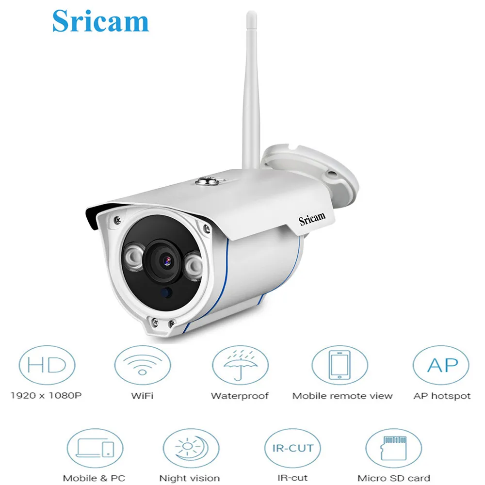 Sricam SP007 1080 P HD 2MP Открытый IP Security Камера CCTV Камеры Скрытого видеонаблюдения ИК