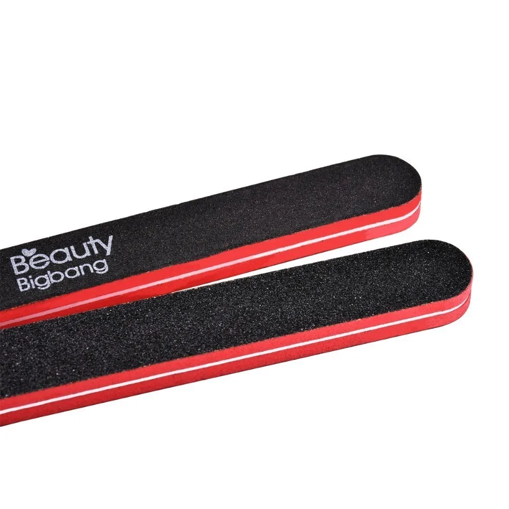 Пилка для ногтей BEAUTYBIGBANG 5 шт. 17 см 100/180 пилка маникюра и педикюра Limas Nagelvijl черный