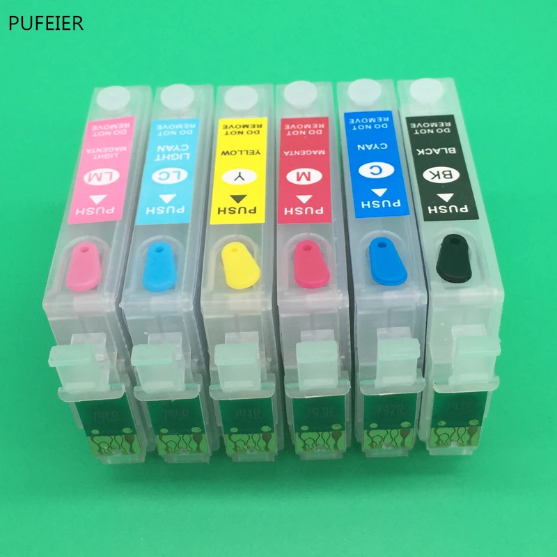 T0801 T0806 пустой перезаправляемый картридж с чипом для Epson P50 PX820FWD PX830FWD RX585 RX685 RX560 R265