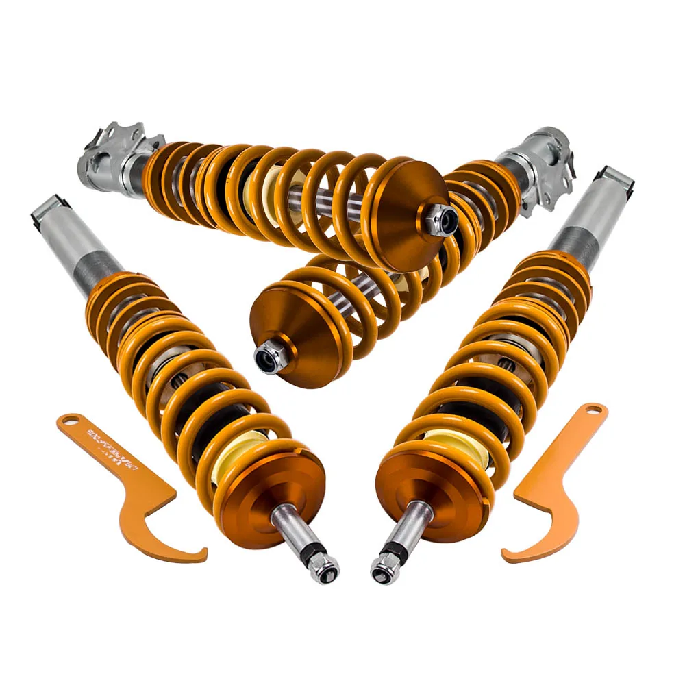 Снижение подвеска coilover комплект для VW MK2/MK3 гольф и JETTA оранжевый Распорки хэтчбек