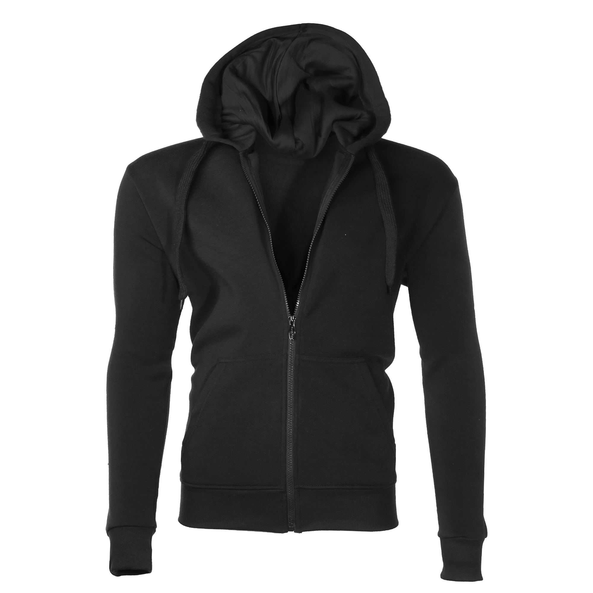 Для мужчин влаги влагу на флисовой подкладке Full Zip Up Hoodie|Мужские куртки| |