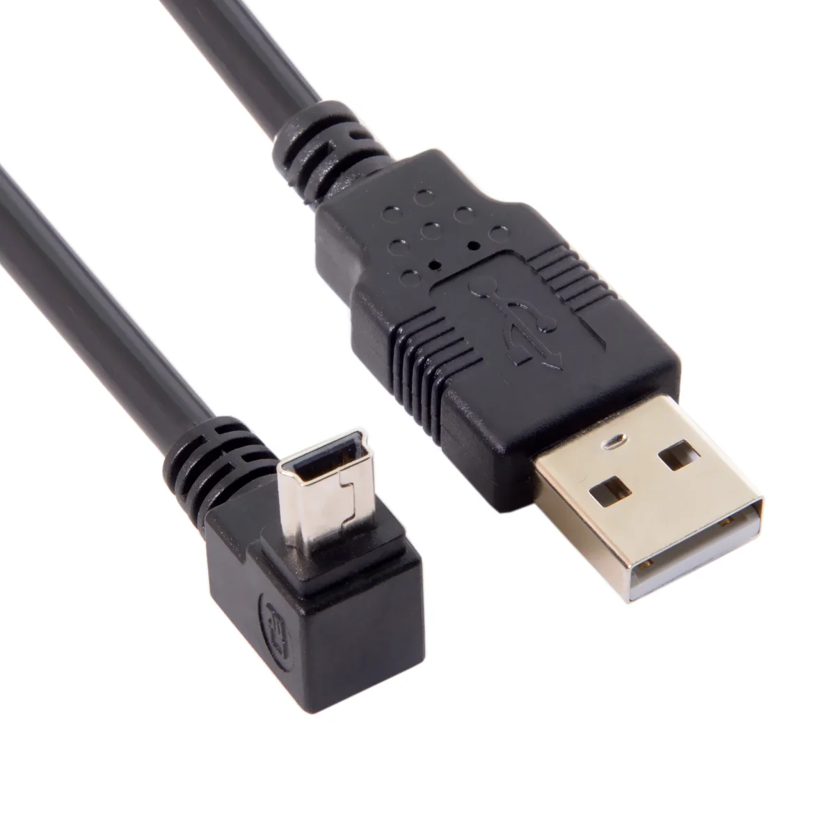 Zihan USB 2 0 A Тип папа до 90 градусов вверх Угловой Mini B 5pin кабель 50 см|Кабели передачи
