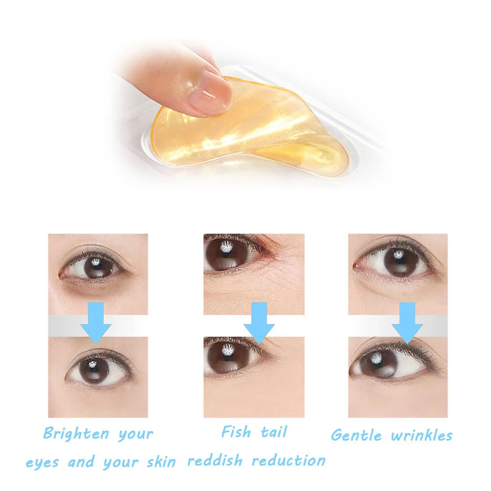 Патчи под глаза натуральный кристалл золотой протеиновый гель коллагеновая