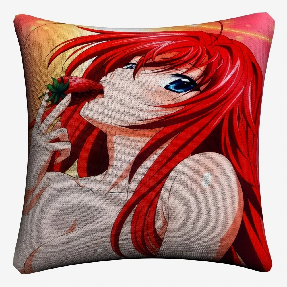 Риас Gremory старшая школа Dxd аниме декоративная льняная Наволочка на подушку