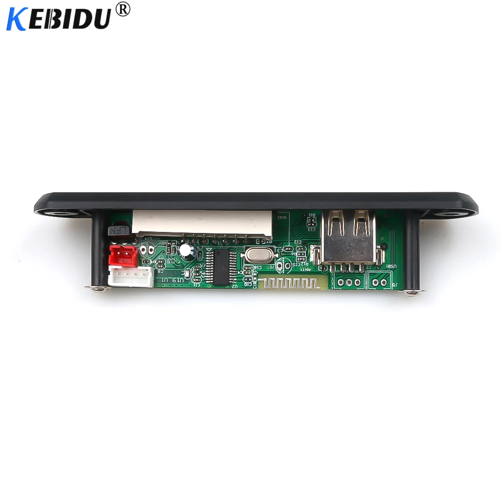 KEBIDU беспроводной Bluetooth 5 в 12 В MP3 WMA декодер плата аудио модуль TF USB FM радио для