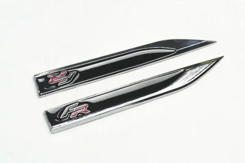 

2Pcs Fender Emblems Left Sticker Knife Type For Ibiza Skirts Leon FR Right