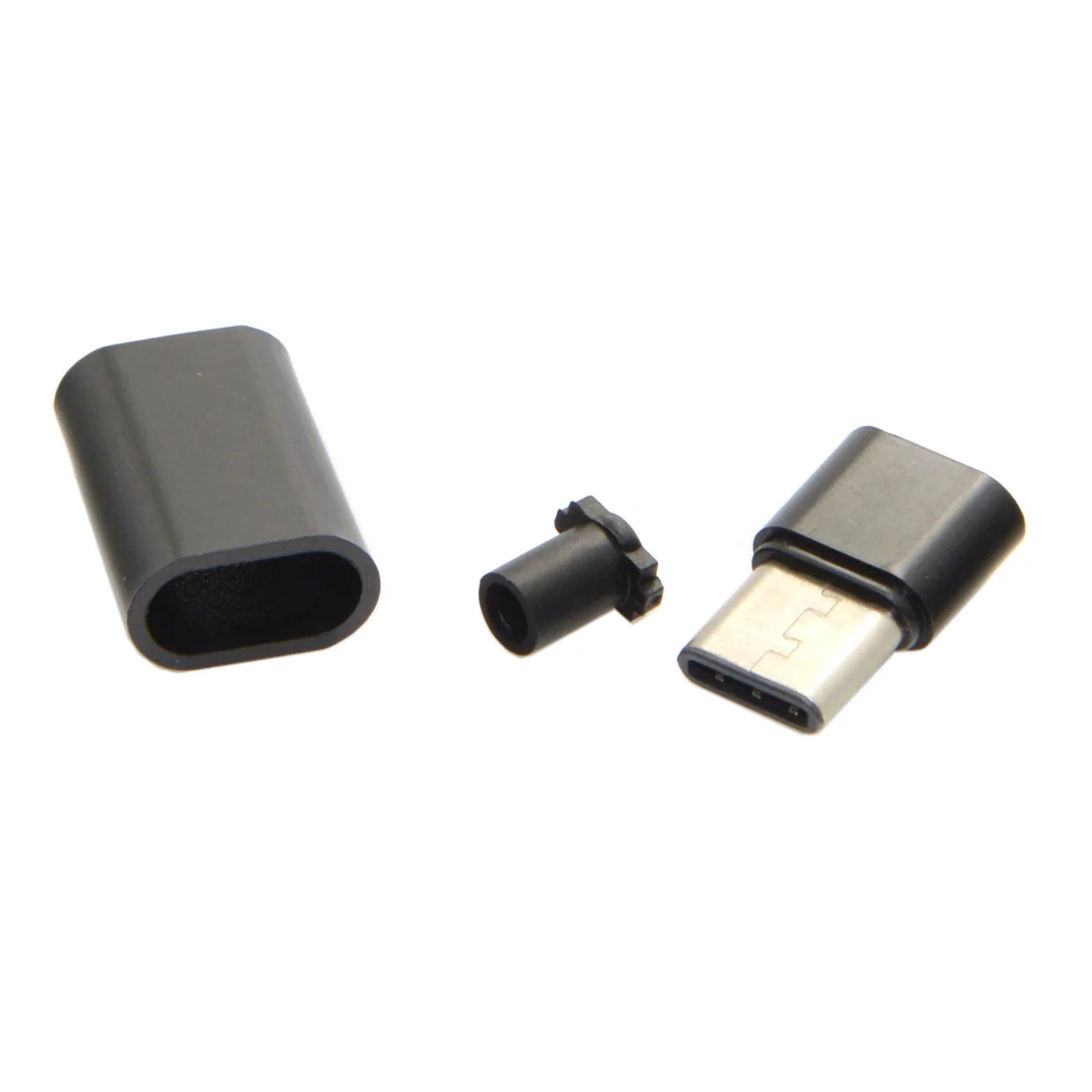 CY 5pcs DIY 24 Pin USB 3.1 Type C USB-C Male Plug Connector SMT with Black Housing Cover | Компьютеры и офис