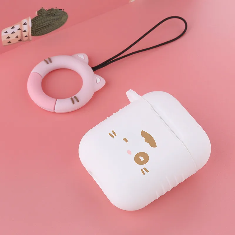 Новейший милый Bluetooth беспроводной Чехол для наушников Apple AirPods силиконовый