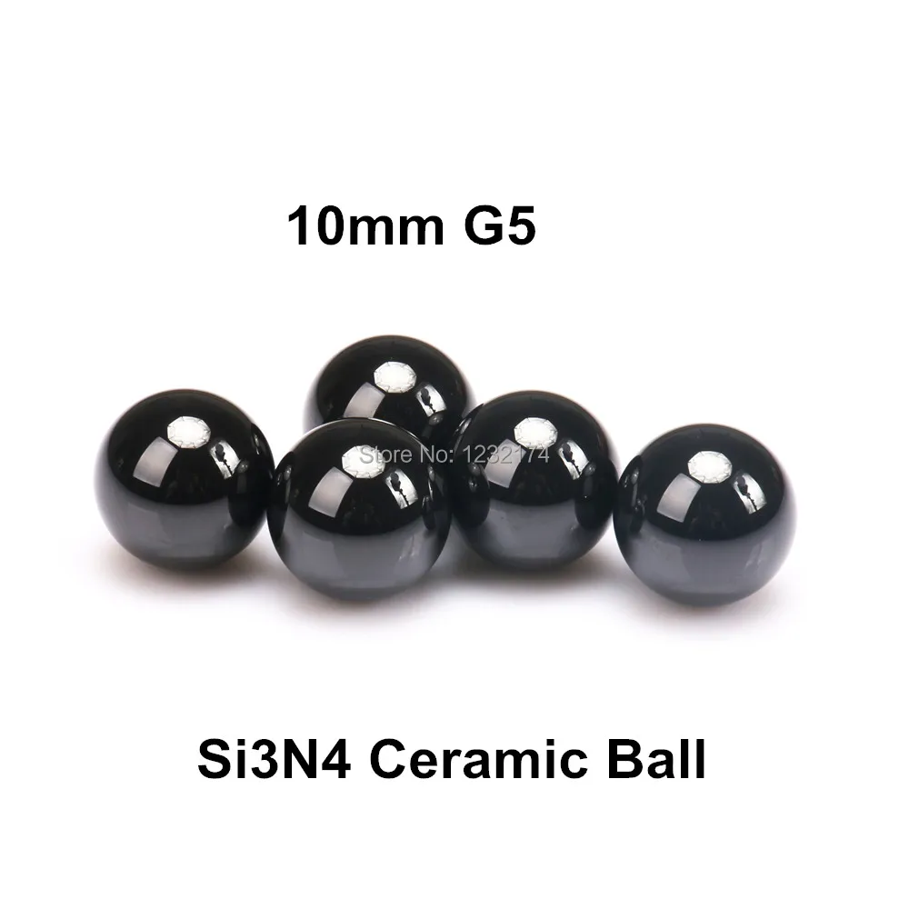 

10mm Silicon Nitride Ceramic Ball Si3N4 Grade G5 50PCS/Lot used in Bearing,Pump,Valve ball,linear slider 10mm ceramic ball