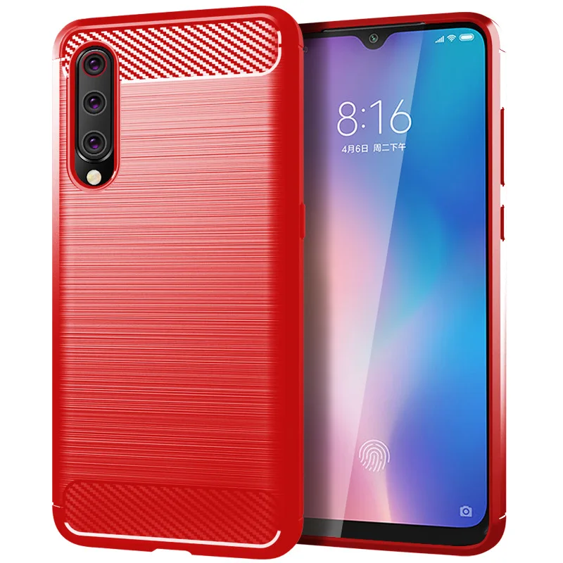 Wholesale Carbon Fiber Texture Slim Armor Brushed TPU CASE COVER FOR Xiaomi 9 SE XIAOMI Play REDMI GO 280pcs/lot | Мобильные