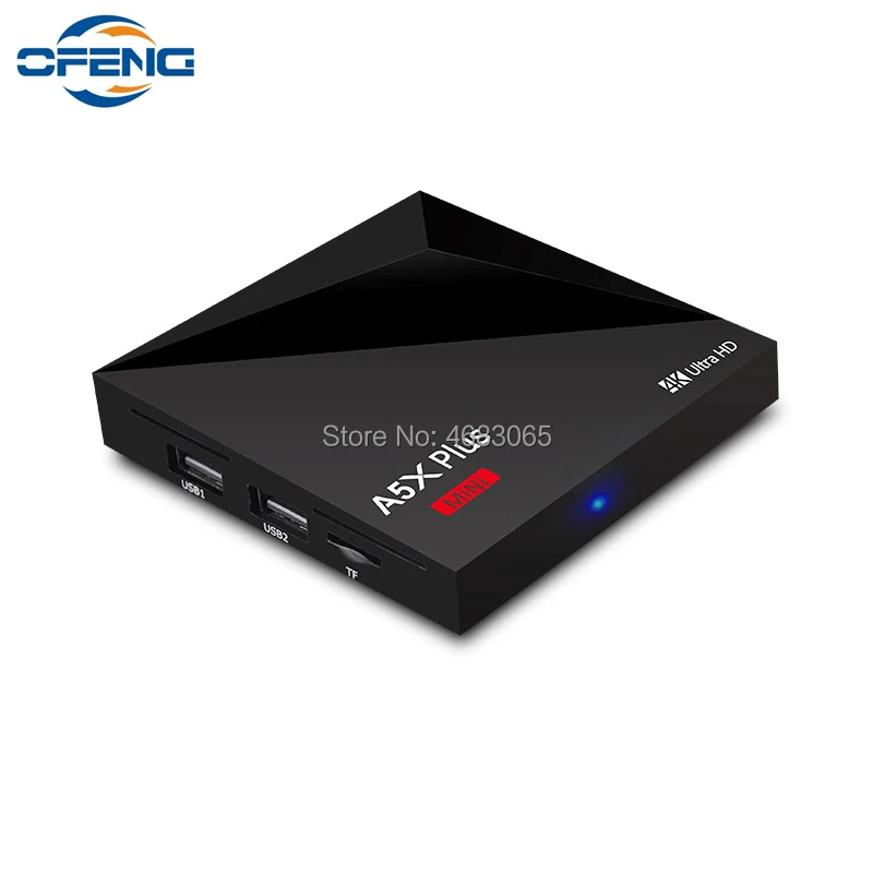ТВ приставка A5X Plus Android 7 1 четырехъядерный процессор RK3328 2 4G Wi Fi HD2.0 USB3.0 4K умный