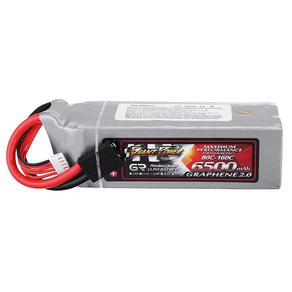 POWER GRAPHENE 2.0 14.8V 6500mah 80C 4S Lipo Battery for Traxxas 1:5 X-Maxx RC Car Spare Part DIY Accessories | Игрушки и хобби