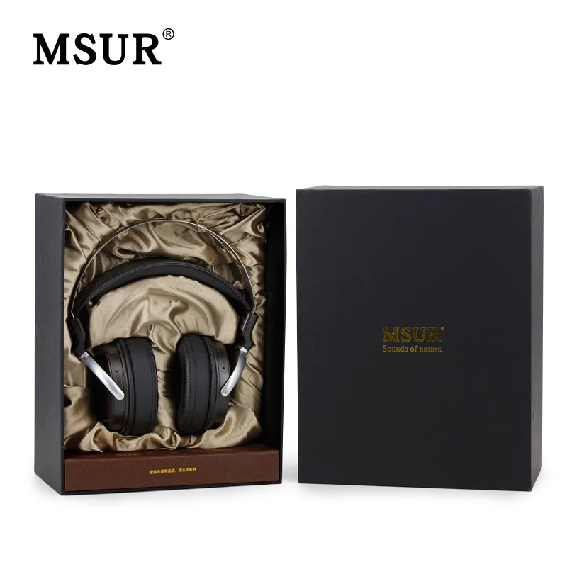 Наушники MSUR N650 с динамическим монитором деревянные металлические Hi Fi