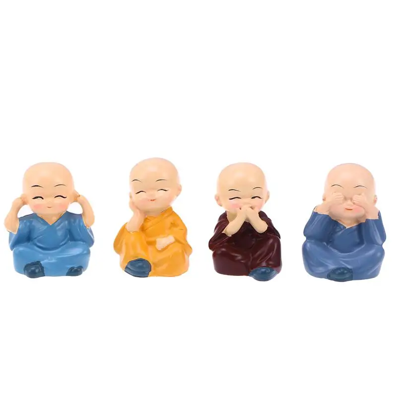 Набор из 4 игрушек Monk украшение для приборной панели автомобиля настольный декор