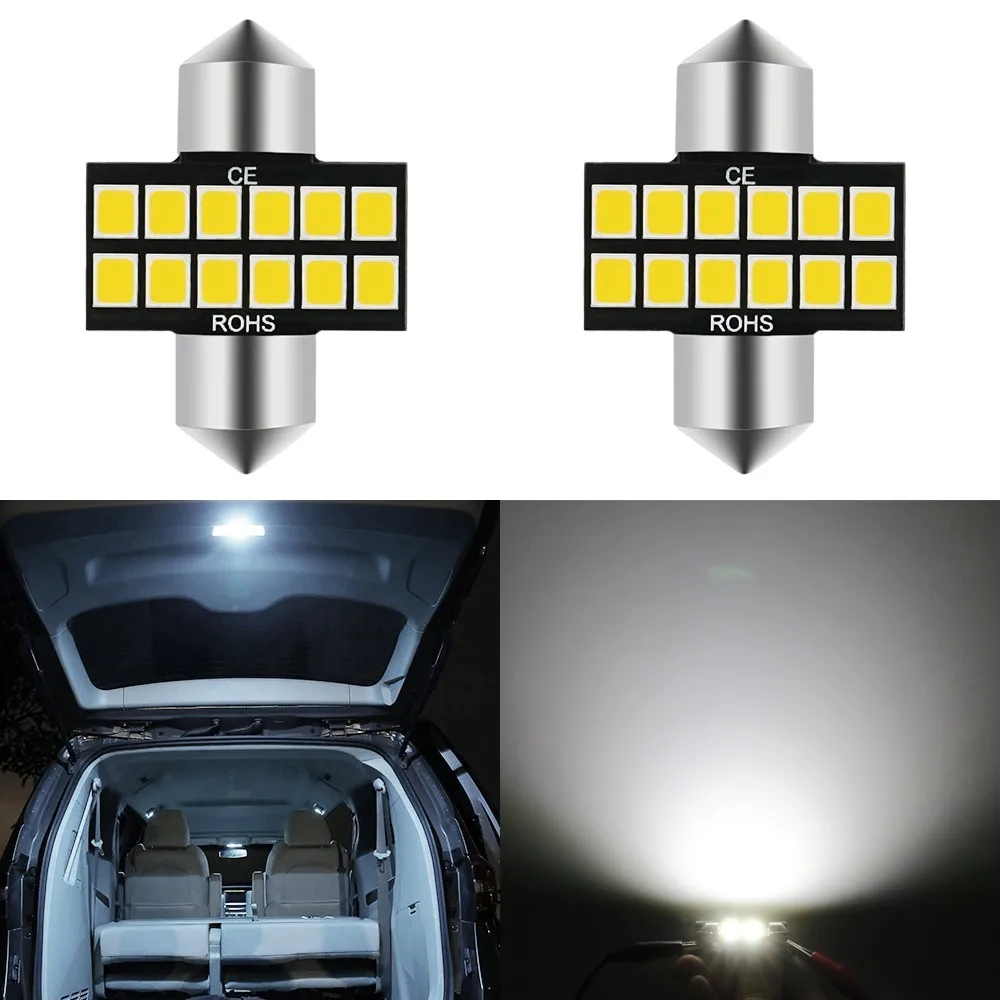 Автомобильный светодиодный светильник 2 шт. 28 мм 39 41 2835 Smd C5w C10w автомобильная