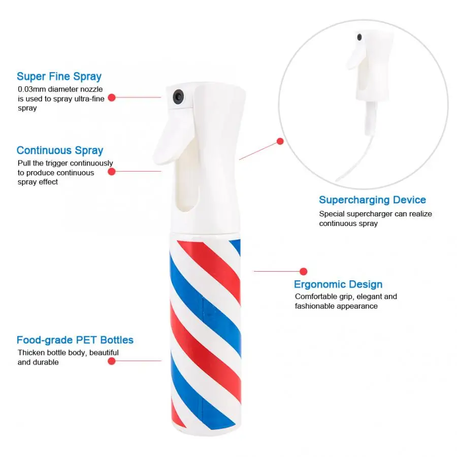 Распылитель воды для парикмахерской 200 мл|Аксессуары укладки| |