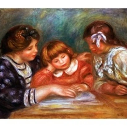 The Lesson 1906 постер печать Пьер-Огюст Ренуар (24x18) | Дом и сад