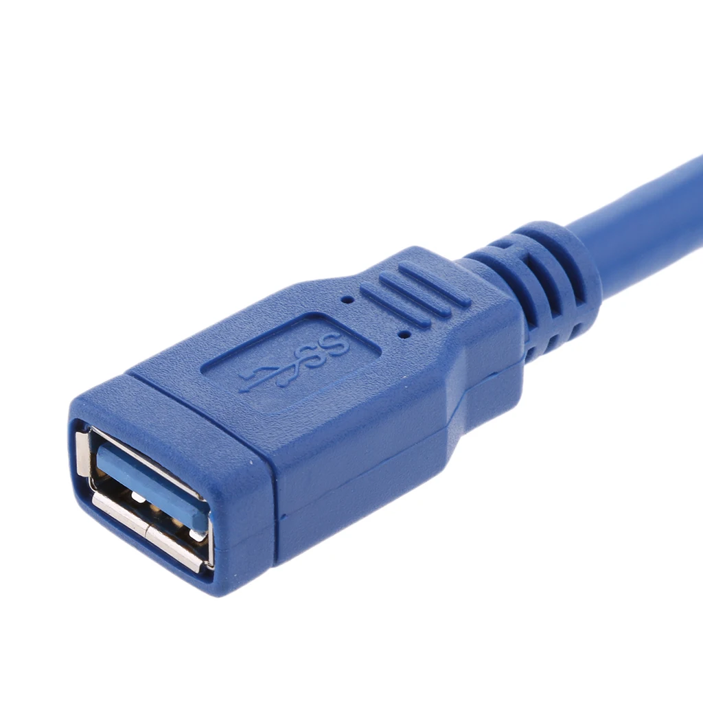 Короткий Суперскоростной Удлинительный Кабель USB 3 0 штекер-гнездо прямоугольный