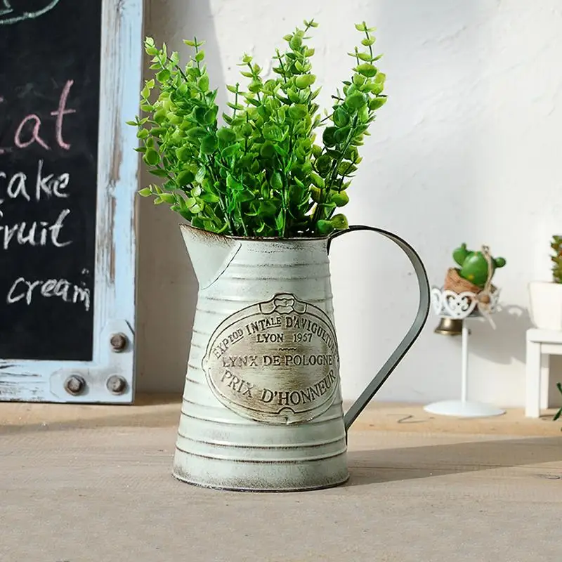 Винтажный Сельский стиль железная ручка цветы для дома и сада потертая Ванна