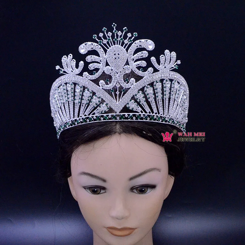 Корона для конкурса Miss Beauty Высококачественная тиара зеленая австралийская