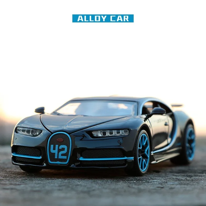 Модель спортивного автомобиля 3225A масштаб 1:32 Bugat Chiron из сплава литый под