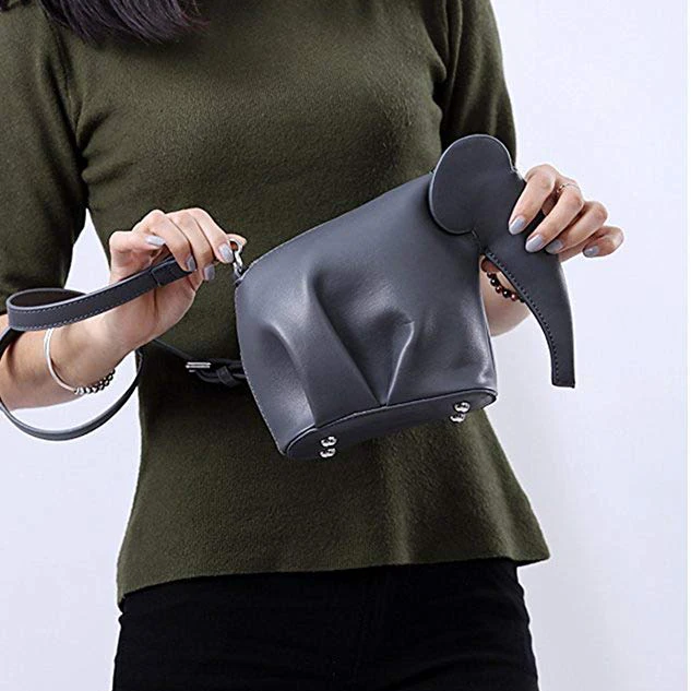 Women's Cute Candy Color Elephant Style PU Leather Mini Cross-body Bag | Багаж и сумки